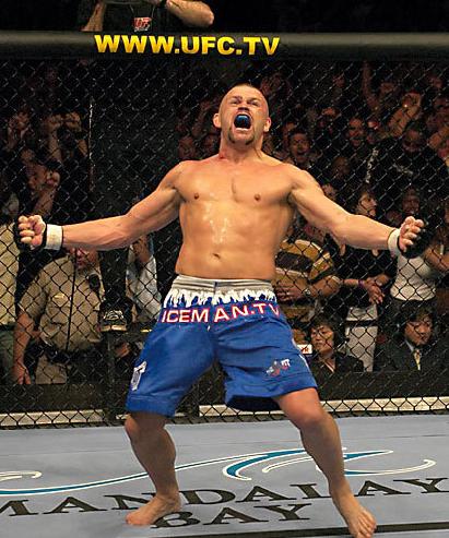 Chuck Liddell in the octagon